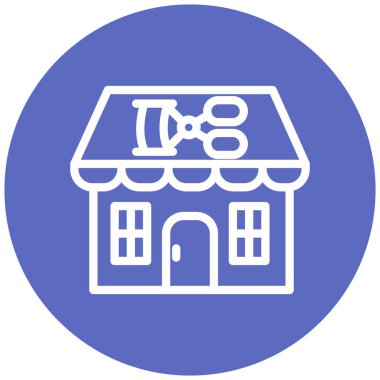 Dükkan. Web simgesi basit illüstrasyon