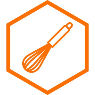 mutfak çırpma teli simgesi. vektör çizim