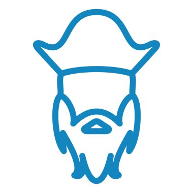 Korsan simgesinin vektör illüstrasyonu