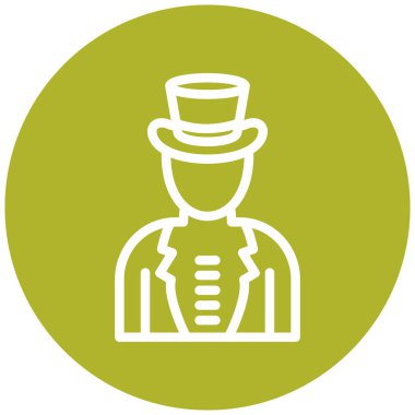 Şapkalı bir adamın vektör çizimi