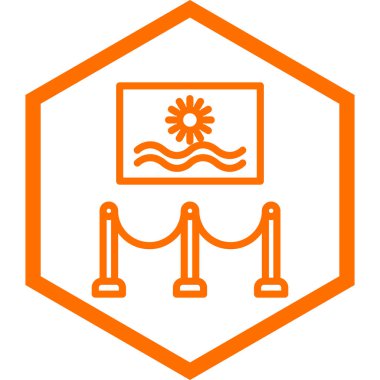 Güneş simgesinin vektör illüstrasyonu