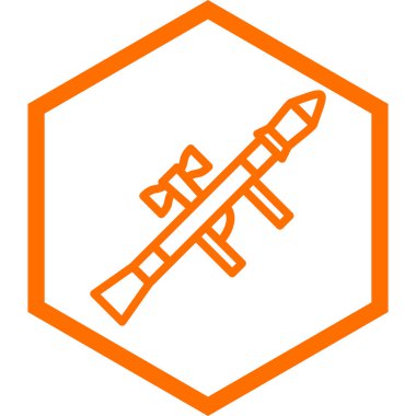 Askeri bıçak ikonu. vektör illüstrasyonu