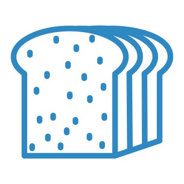 ekmek ikonu vektör illüstrasyonu