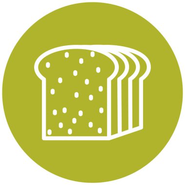 Ekmek. Web simgesi basit tasarım