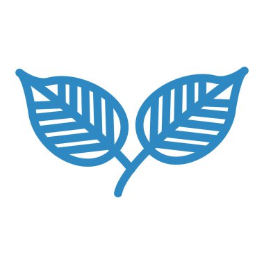 Yaprak. Web simgesi basit illüstrasyon