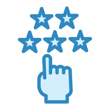 Reyting simgesi, vektör illüstrasyonu