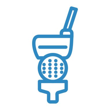 Golf kulübü ikonu vektör illüstrasyonu