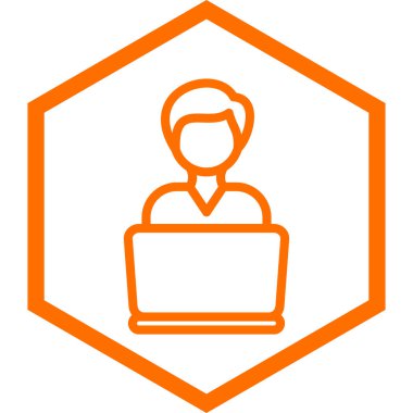 İş ve finans simgesinin vektör illüstrasyonu