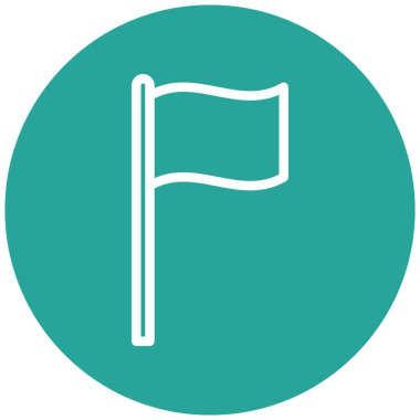 bayrak ikonu vektör illüstrasyonu