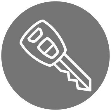 anahtar vektör simgesi modern basit tasarım