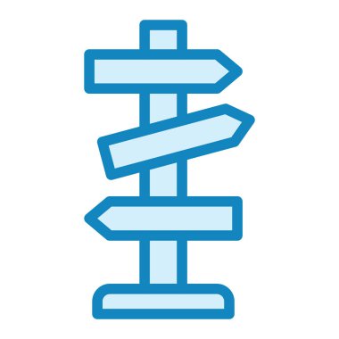 Yol Yönetim Kurulu. Web simgesi basit illüstrasyon