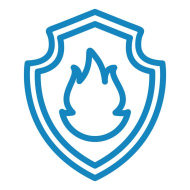 kalkan ikon vektör illüstrasyonu