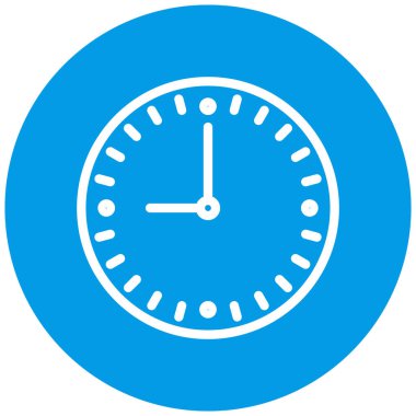 Saat. Web simgesi basit illüstrasyon