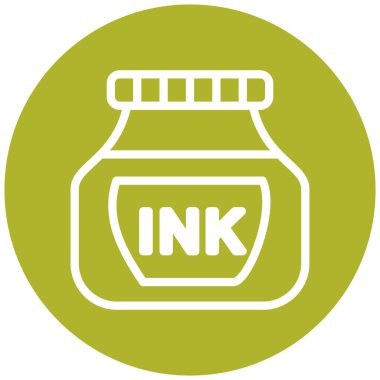 Mürekkep Ağı simgesi basit illüstrasyon