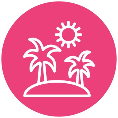 Kumsal. Web simgesi basit illüstrasyon