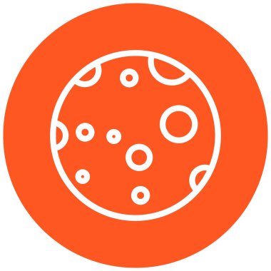 Gezegen. Web simgesi basit illüstrasyon