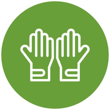 Eldiven. Web simgesi basit illüstrasyon