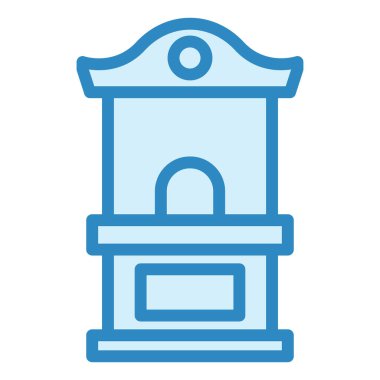 Vektör illüstrasyonu, Bilet Ofisi simgesi