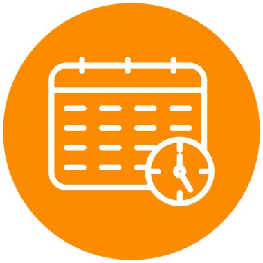 Takvim. Web simgesi basit illüstrasyon