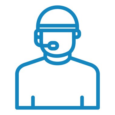 İşçi. Web simgesi basit illüstrasyon