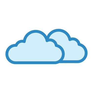 Bulut simgesi vektör illüstrasyonu