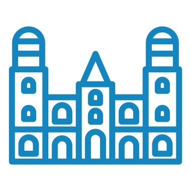 Bina. Web simgesi vektör illüstrasyonu