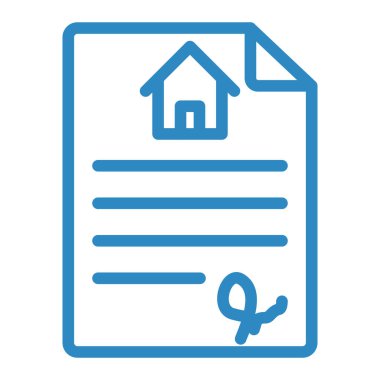 Emlakçı simgesi vektör illüstrasyonu