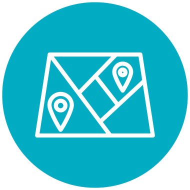 Harita iğnesi. Web simgesi