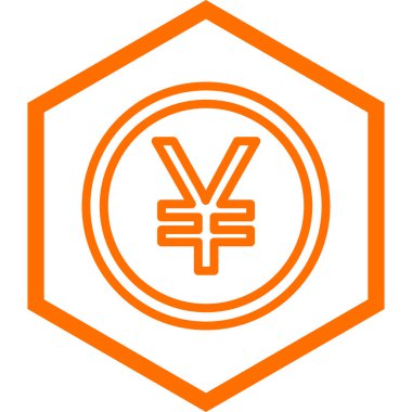 yen. Web simgesi basit illüstrasyon