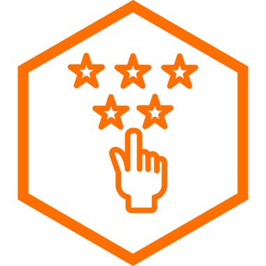 yıldız simgesi, vektör çizimi