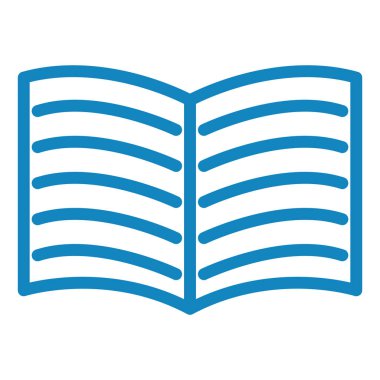 Kitap. Web simgesi basit illüstrasyon