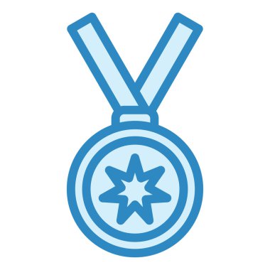 Madalya. Web simgesi basit illüstrasyon