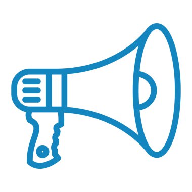 Megafon ikonu vektör illüstrasyonu