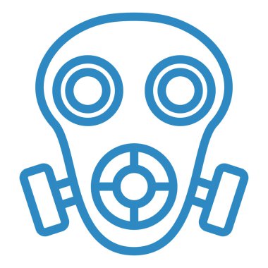 Oksijen maskesi simgesi. Beyaz arkaplanda izole edilmiş web tasarımı için tıbbi koruyucu sistem vektör simgeleri