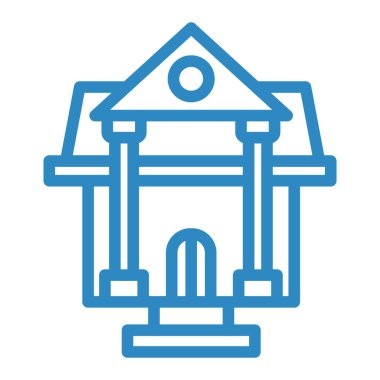 vektör ince çizgi simgesi oluşturuluyor