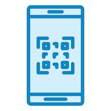 QR Kodu modern simge vektör illüstrasyonu