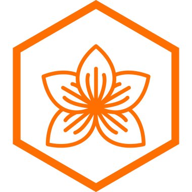 çiçek vektör simgesi gösterimi