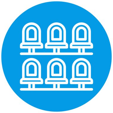 Kiliseye. Web simgesi basit illüstrasyon