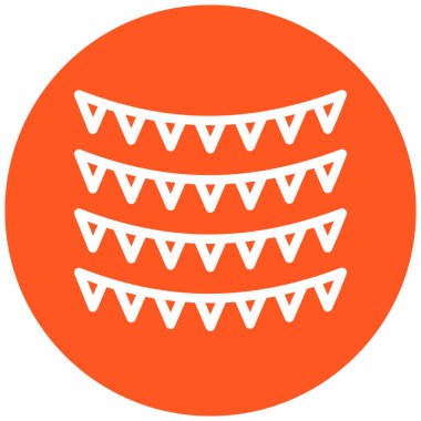 Parti. Web simgesi basit illüstrasyon