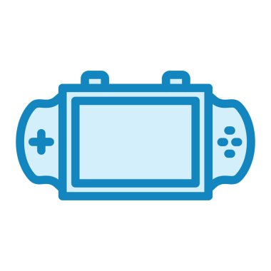 Video Konsolu simgesinin vektör illüstrasyonu