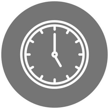 Saat. Web simgesi basit illüstrasyon