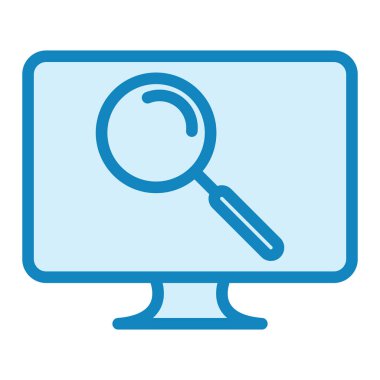 Arama simgesi vektör illüstrasyonu