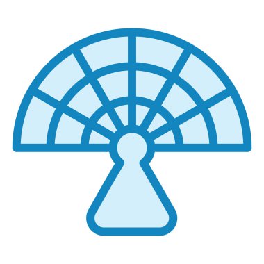 Hand Fan modern ikon vektör illüstrasyonu  