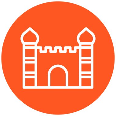 Kale kule simgesi. vektör çizim