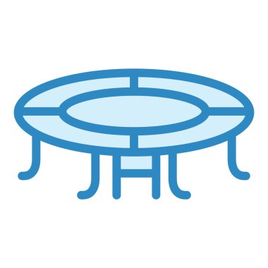 trambolin ikon vektör çizimi