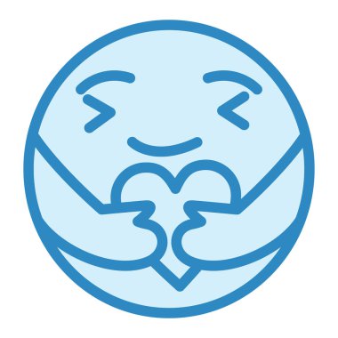 Ağlıyorum. Web simgesi basit illüstrasyon