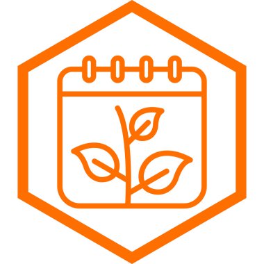 bitki simgesi vektör illüstrasyonu