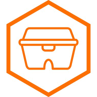 kova simgesinin vektör illüstrasyonu