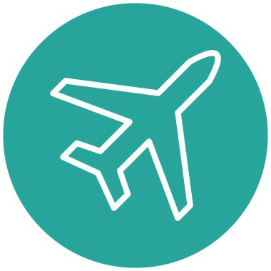 Uçak. Web simgesi basit illüstrasyon