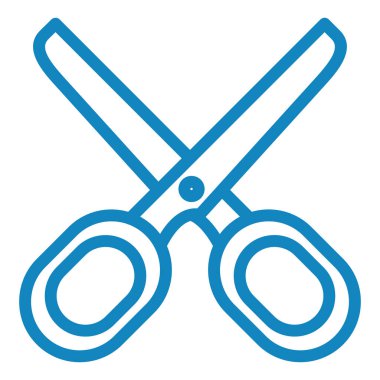 makas simgesi vektör illüstrasyonu